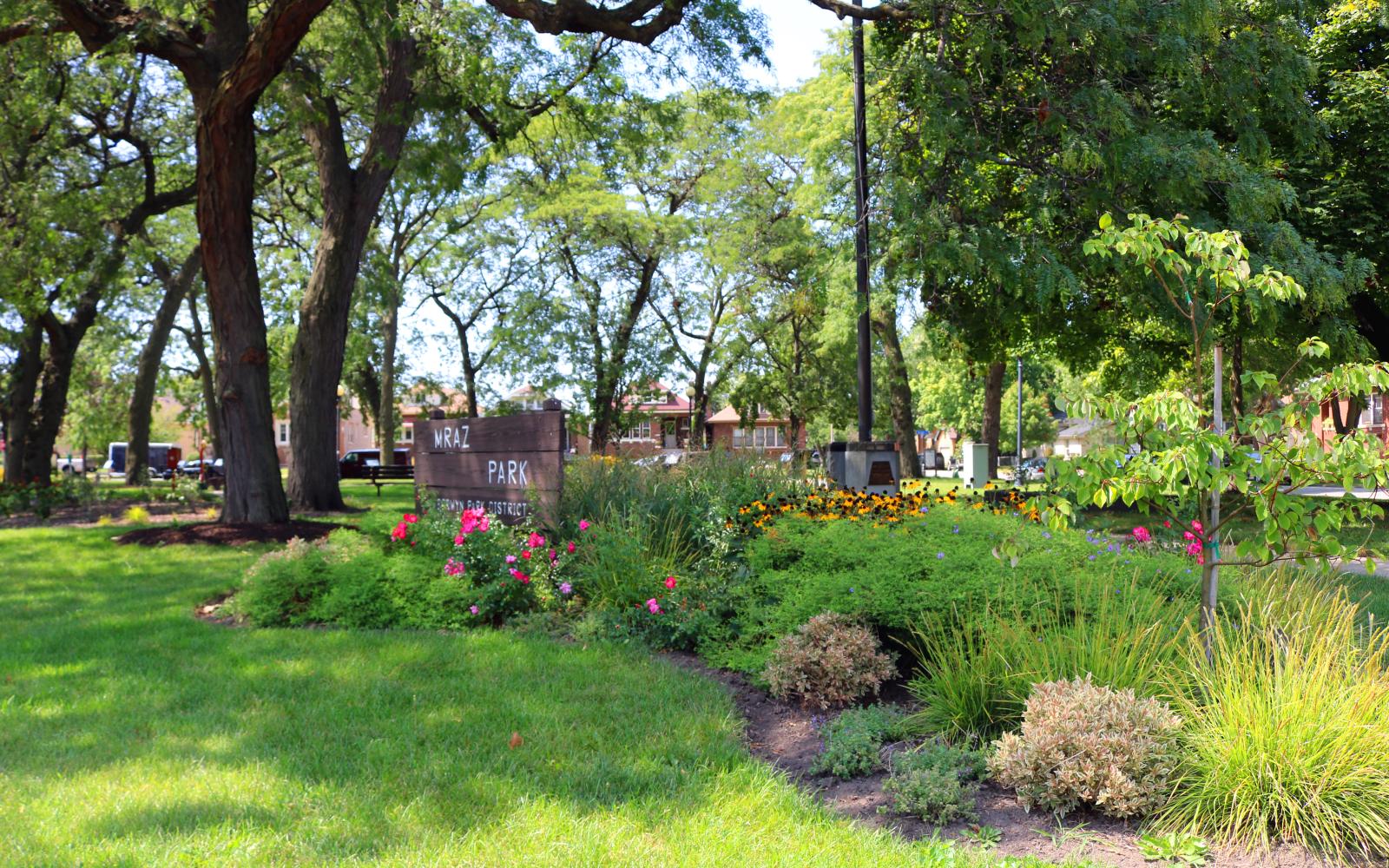 A photo of Mraz Park during the summer 