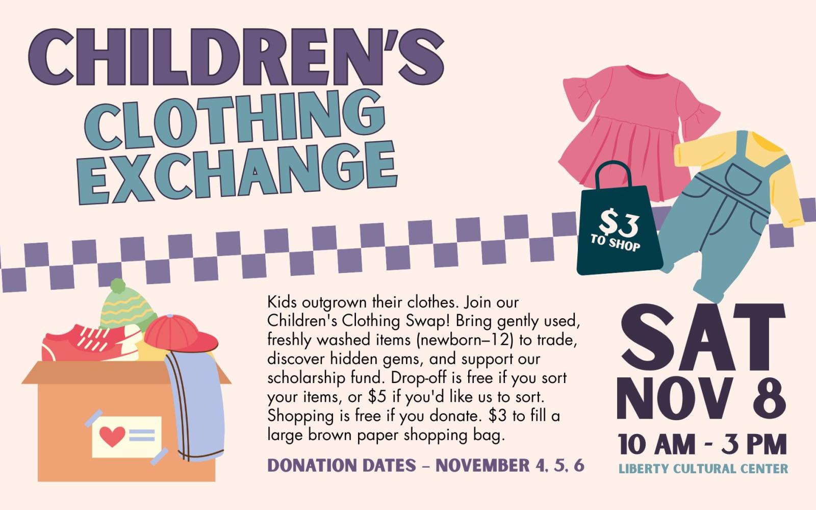 Graphic image for the Winter Children's Clothing Exchange