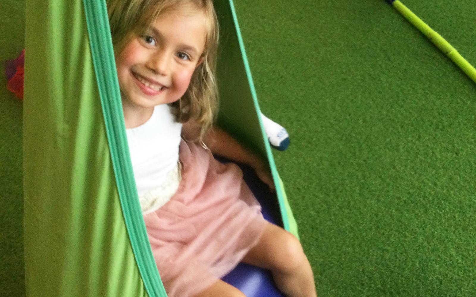 Berwyn Park District Summer Camper in a Hammock Chair